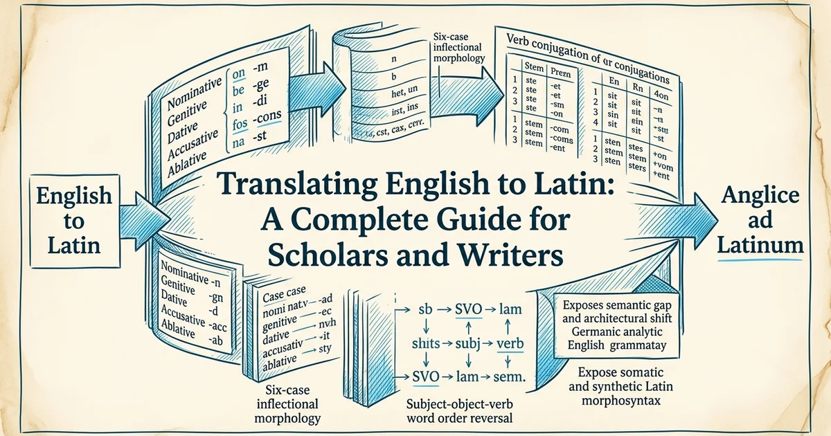 Translating English to Latin: A Complete Guide for Scholars and Writers