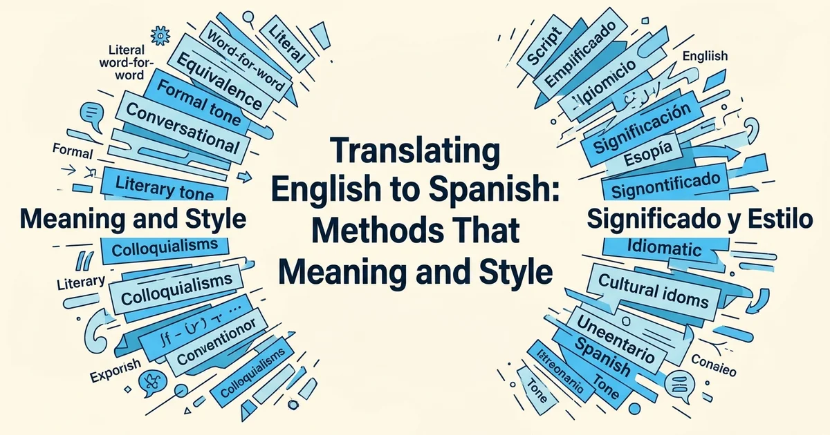 Translating English to Spanish: Methods That Preserve Meaning and Style