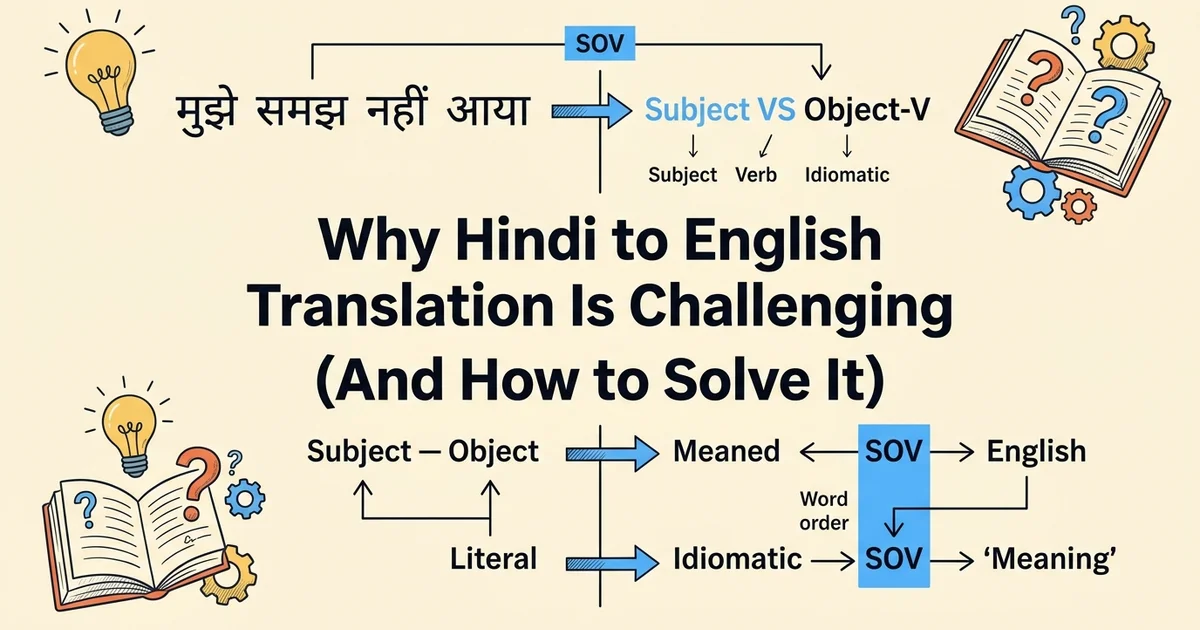 Why Hindi to English Translation Is Challenging (And How to Solve It)