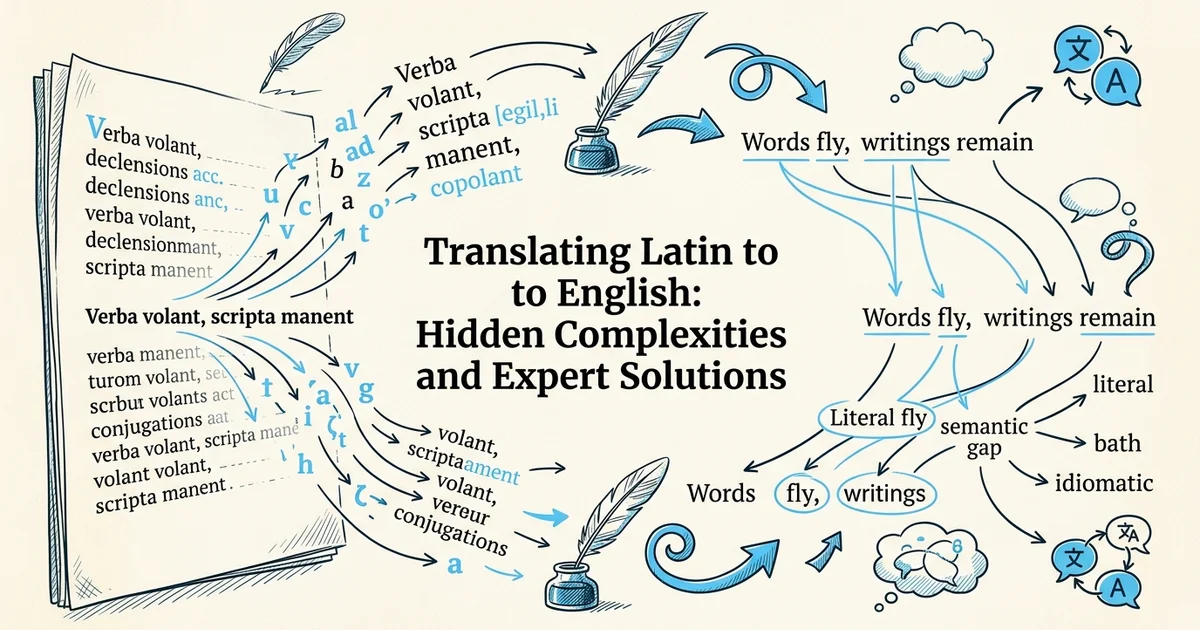 Translating Latin to English: Hidden Complexities and Expert Solutions