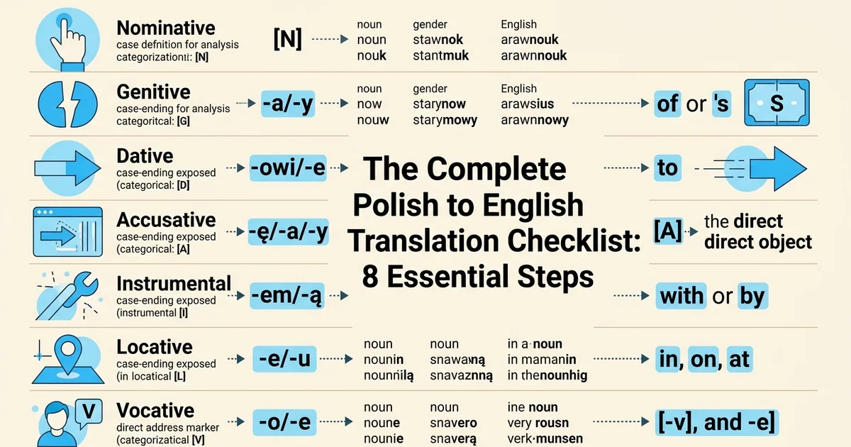 The Complete Polish to English Translation Checklist: 8 Essential Steps