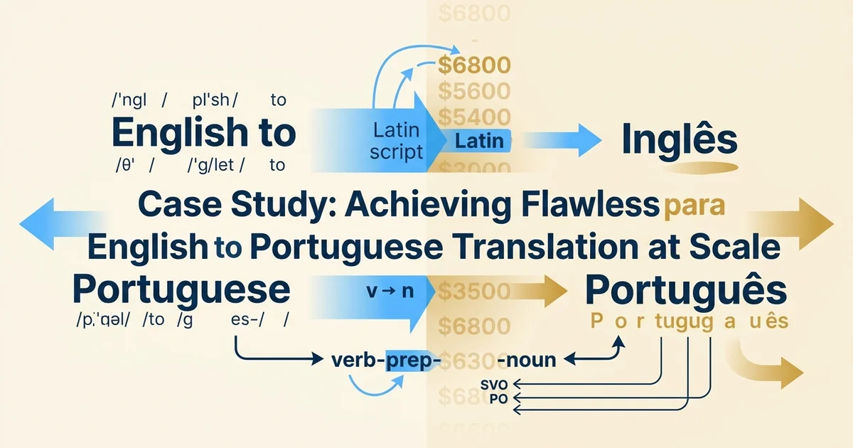 Case Study: Achieving Flawless English to Portuguese Translation at Scale